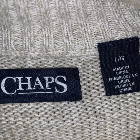 Chaps Elbow Patch Sweater - Picture 5 of 5
